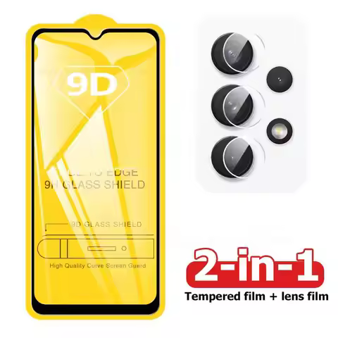 2in1 Glass For Samsung Galaxy A54 A34 A14 5G Clear Screen Protector For Samsung A54 A14 A34 5G Lens 