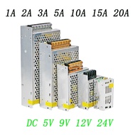 หม้อแปลงสวิตช์จ่ายไฟสลับ2A 1A DC 5V 9V 12V 24V 5A 10A 15A 20A ไฟ LED ให้แสงสว่าง SMPS