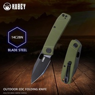New Kubey Hyde Ku2104 Folding Knife G10 Handle And 14C28N Bl