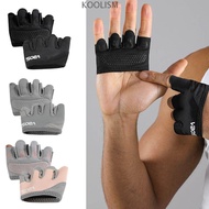 KOOLISM 1Pair Anti-Slip Workout Gloves, Lightweight Breathable Gym Half Finger Gloves, Sports Gloves