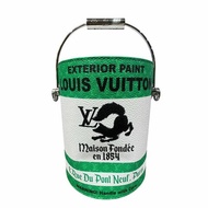 【美收精品】LV綠白色限量手提筒包 4-905