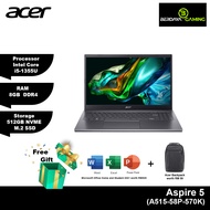 Acer Aspire 5 | A515-58P-570K | Intel Core i5-1355U | 8GB | 512GB | Intel Iris Xe | W11 | 15.6″ FHD Laptop - Steel Grey