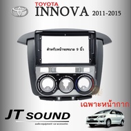 JTsound หน้ากากวิทยุ TOYOTA INNOVA ปี2011-2015  พร้อมจอandroid ขนาดหน้าจอ 9 นิ้ว+ พร้อมปลั๊กต่อตรงรุ่น ซื้อหน้ากากพร้อมจอแถมฟรีกล้องถอย