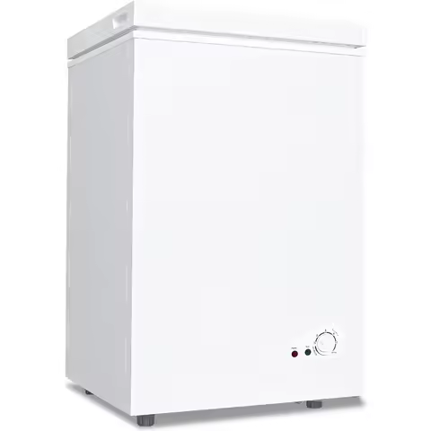 5.0 Cu.Ft Chest Freezer with 2 Removable Baskets Adjustable Thermostat Energy Saving Quiet Mini Free