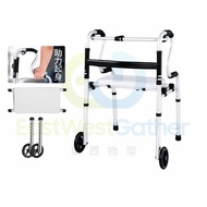 包送貨-復康助行器【掌櫃推薦-有輪帶座】7204雙彎款 #老人助行架 #四腳拐杖 #殘障者助行器 #復健老人助步器 #行路拐杖 #助力車 #老年扶手架 #輔助行走器 #rehabilitation w