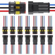 8Pair Penyambung 3Pin Kalis Air Penyambung Wayar Elektrik 3Pin Penyambung Wayar Elektrik Automotif P