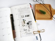 復古計畫表 便條紙 時間規劃 習慣養成