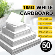 🇸🇬 185 GSM A4 Thick Cardstock Art Card Ivory Card 50 Sheets for Digital Printing White Card