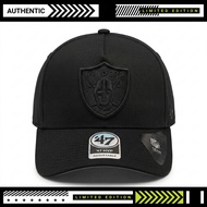 Raiders Black On Black MLB Hat - Snapback 9Forty A-Frame