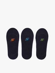 SKECHERS MEN 3PK MICROFIBER NON TERRY SUPERLOW LINER SOCKS - BLACK