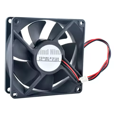 FD2480-S1012E 8cm 80mm Fan 80x80x25mm DC24V 0.22A 2pin Axial Flow Fan Cooling Fan for Frequency Conv