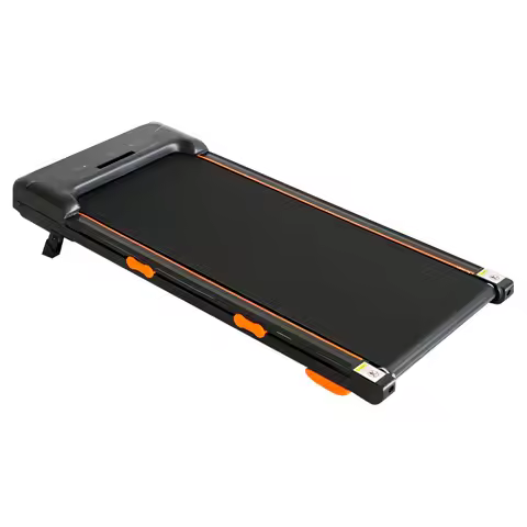Small flatbed treadmill, treadmill for home fitness, upgraded electric treadmill with handrails