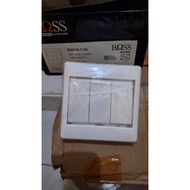 3 gang switch B2000 boss brand type B2033/1/2L1