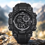 BNMI Jam Tangan Digital Lelaki Outdoor Sport Watch 30M Waterproof LED Alarm Tactical Watch 52.5mm