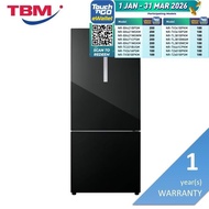 [Klang Valley Delivery Only] Panasonic NR-BX421WGKM Fridge 2 Doors G422L Econavi Inverter Glass Blac