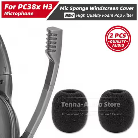 For EPOS PC38x H3 PC 38x H 3 Headset Microphone Windscreen Shield Sponge Cover Foam Pop Filter Earph