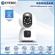 EYESEC CCTV Indoor WiFi 8MP Dual Lens IP Camera 360° PTZ Kamera HP Jarak Jauh Garansi 1 Tahun