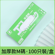 A30- (M碼/100枚入加厚) 一次性手套 料理手套 清潔手套 透明即棄手套 抽取式 餐饮手套 食品级CPE 加厚即棄手套 - 平行進口
