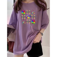 2G1241  Tshirt Women Plus Size Clothes T shirt Crop Top Women's T shirt Blouse Versatile C