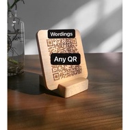 QR Code Wood Stand