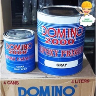 ♞,♘,♙Epoxy Primer Gray High Impact Resistance 1 Gallon SET  Tough 4 Liters SET Domino Unitek USA We
