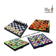Snake Game Draught Game Aeroplane Game Chess Game Set Magnetic - (1's) Ular Catut Classic Game Set