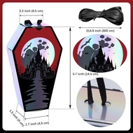 HOMEZZO 16 Pcs Coffin Treat Boxes, Holographic Halloween Vampire Party Supplies,Dracula Bloody Gothi