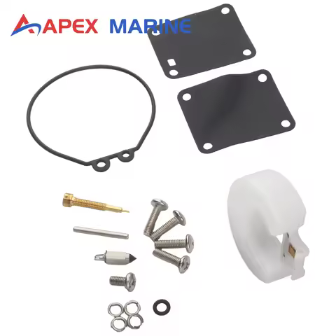 6N0-W0093 Carburetor Rebuild Kit for Yamaha Marine Outboard Motor 2-Stroke 6 8 HP Boat Engine Part R