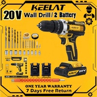 KEELAT KCD005 Cordless Drill 25 Speed Impact Drill Hand Drill Screwdriver Power Drill Impact Wrench Wall Drill With LED