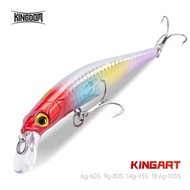 Kingdom Sinking Minnow Bait 60 80 95 105mm Vibrate Sinking Jerkbati Swimbait Magnet Trasnfer Long Ca