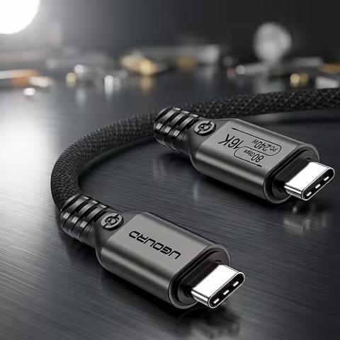 UGOURD 80Gbps Thunderbolt 5 Cable Certified Chip USB-C Thunderbolt5 2m 0.3m 120Gbps 240W 16K for Mac