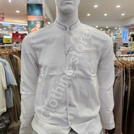 WATCHOUT JEANS koko pria lengan panjang putih JS811071702