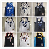Full embroidered jersey NBA Basketball Jersey Vest McGrady Iverson