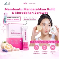JIERA Glominum-C Drink - PACKAGE 7 Sachets FREE 1 Sachet | Glutathione & Collagen Drink | With White