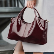 All-Match Temperament Tote Bag Handbag Cross-Border Commuter 2025 Bag Hand-Carrying Female Patent Le