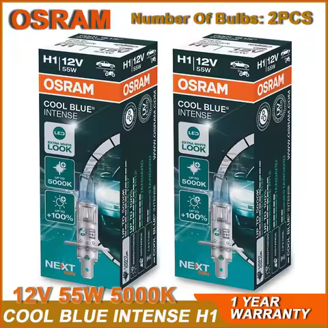 OSRAM COOL BLUE INTENSIVE H1 64150CBN P14.5s Headlight Car Halogen White Light Bulb 12V 55W 5000K +1