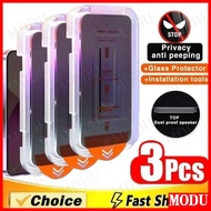 3PCS Ant-Spy Privacy Dust Free Accurate installationTempered Glass Compatible For Samsung A56 A36 A2