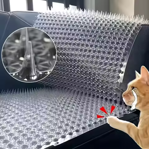 4/8/12PCS Cat Scat Plastic Mat With Spikes Anti Digging Pet Prickle Strips Weather Resistant Spike M