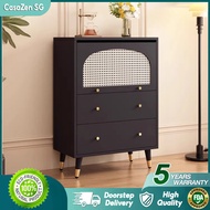Kitchen Cabinet Shoe Cabinet Arched Rattan Shoe Cabinet Multifunctional Shoe Cabinet