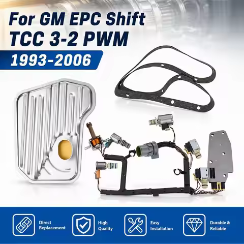 For GM EPC Shift TCC 3-2 PWM 1993-2006 Car Automatic Transmission Solenoid Kit With Harness GM Camar