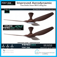PO ECO FAN CYCLONE VSPEC-III RS SMART WIFI Ceiling FAN EC Motor 46/52/60in LED Dimmer (10years LOCAL