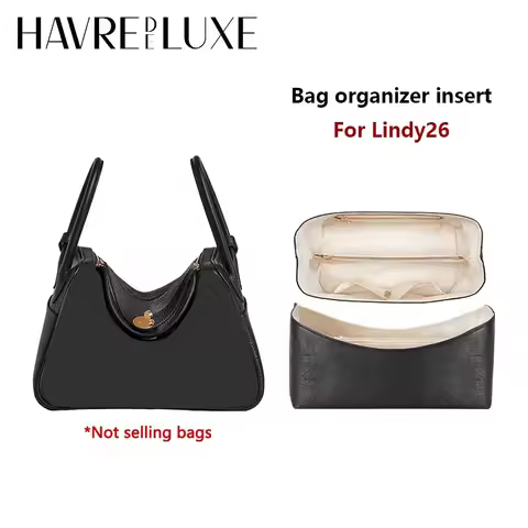 Bag organizer insert for Lindy 26 30 mini women's bag YKK zipper Dupont waterproof storage bag suppo