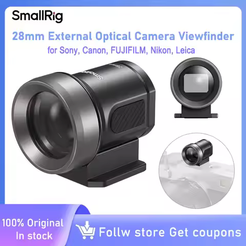 SmallRig 28mm External Optical Camera Viewfinder for Sony,Canon,FUJIFILM,Nikon,Leica with APS-C 5-Le