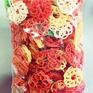 keropok Mawar Warna (keropok mentah)