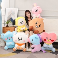 【Ready Stock】bt21 plushie throw pillow  Seated Doll Plush Doll Doll Decoration BTS Girl Gift 抱枕