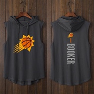 Phoenix Sun Team Booker Ayton Ball Basketball Vest T-Shirt Sleeveless Fashion Clothes Hooded Waistco