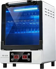 UV Steriliser Nail Tools, 12L UV-C Disinfectant Cabinet with Drying Function 45-80°C, 0-60min Timer 
