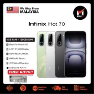 Infinix Hot 70 Smartphone | Mediatek Helio G100 Ultimate  | 6.78" IPS LCD Display | 6000mAh Battery
