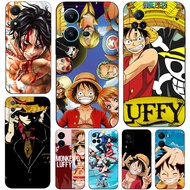 Case For Vivo V5 V5S V7 PLUS + V11i  V11 Pro Phone Back Cover Soft Black Tpu Cartoon One Piece Luffy One Piece
