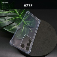 Vivo V27 V27 Pro V27E V30 Cystal Clear Transparent Soft Cover Casing Back TPU Silicone Shockproof Ca
